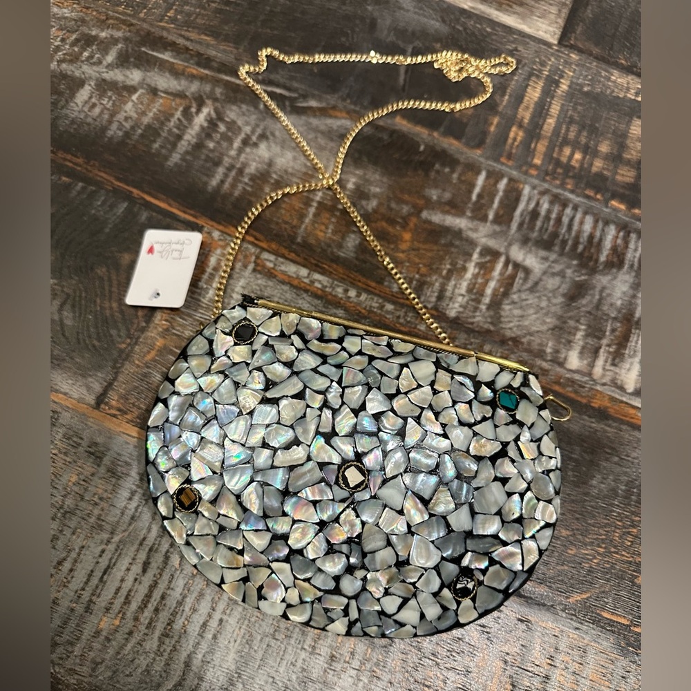 RAMLA THE PEARL MOSAIC  HANDBAG - Picture 11 of 12